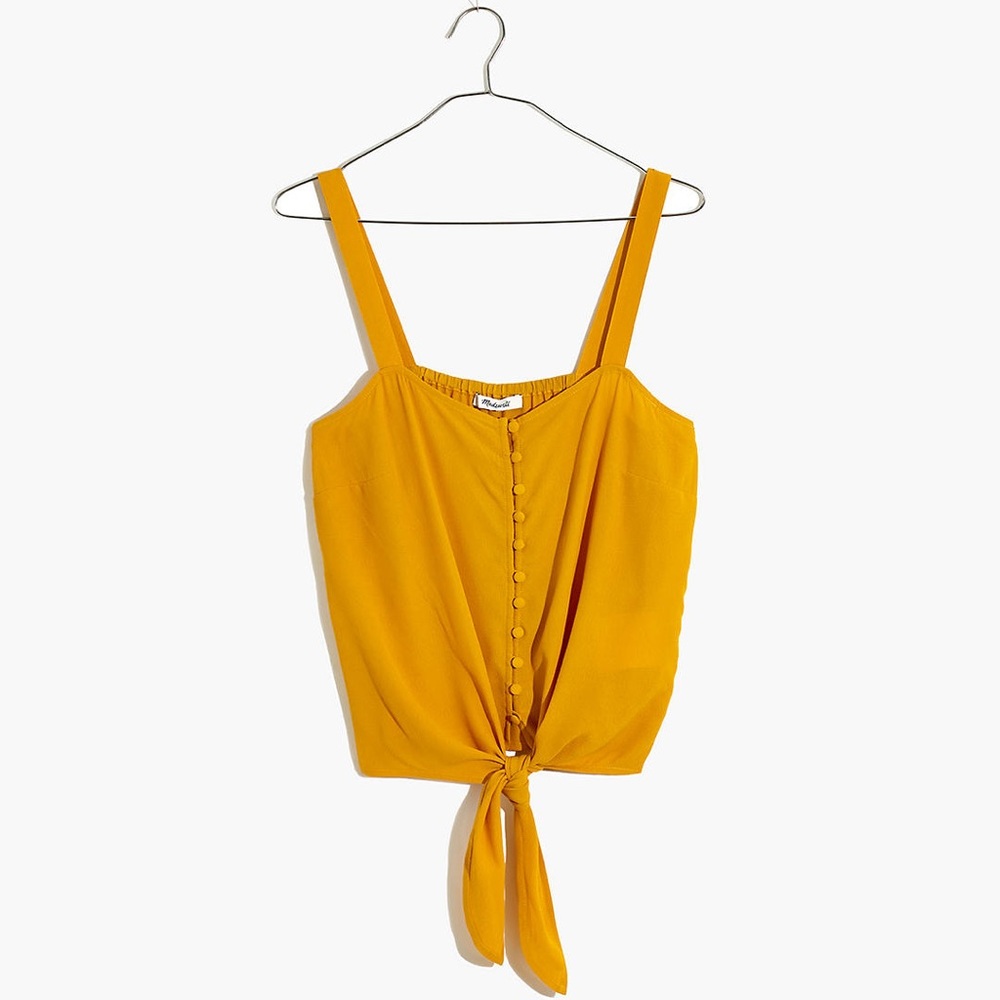 Madewell Button-Front Tie Tank